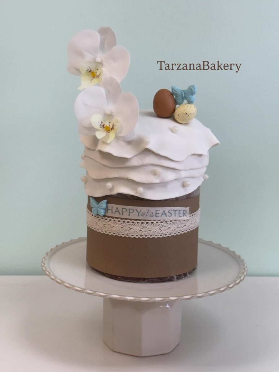 Easter Bread with Orchids and Eggs from Tarzana Bakery